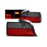 Feux ar LED BMW E36 2D rouge/fumé - Image 3