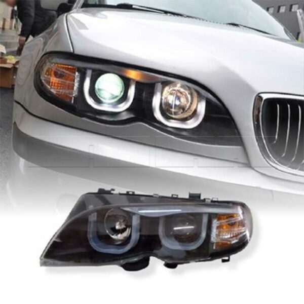 Phares av BMW E46 4D PH2 02-05 Look F30 - Image 2