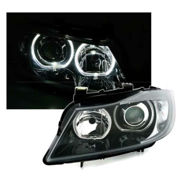 Phares av angel eyes LED BMW E90 05-11 - Image 3