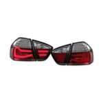 Feux ar LED BMW E90 PH1 06-08 rouge/blanc - Look F30 - Image 3