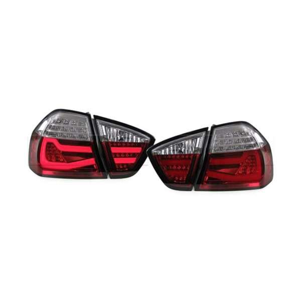 Feux ar LED BMW E90 PH1 06-08 rouge/blanc - Look F30 - Image 3