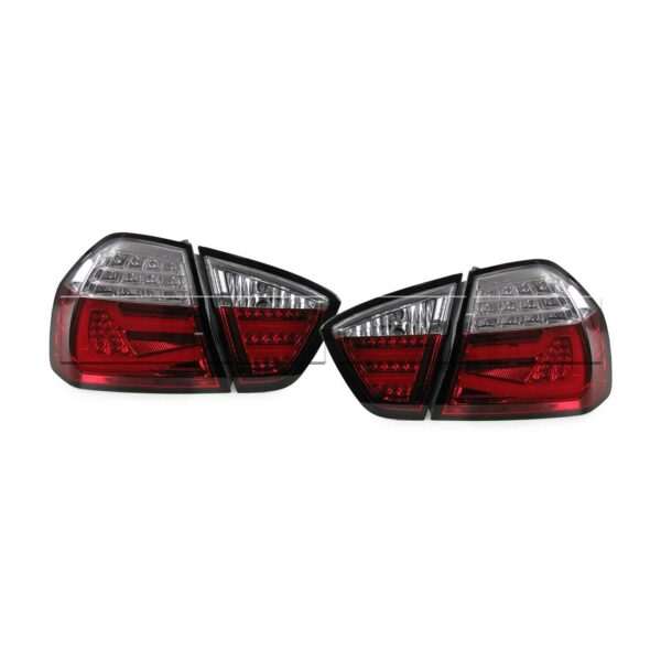 Feux ar LED BMW E90 PH1 06-08 rouge/blanc - Look F30 - Image 4