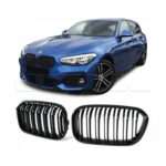 Grilles de calandre BMW F20 LCI 15-19 look M4 Noir brillant - Image 2