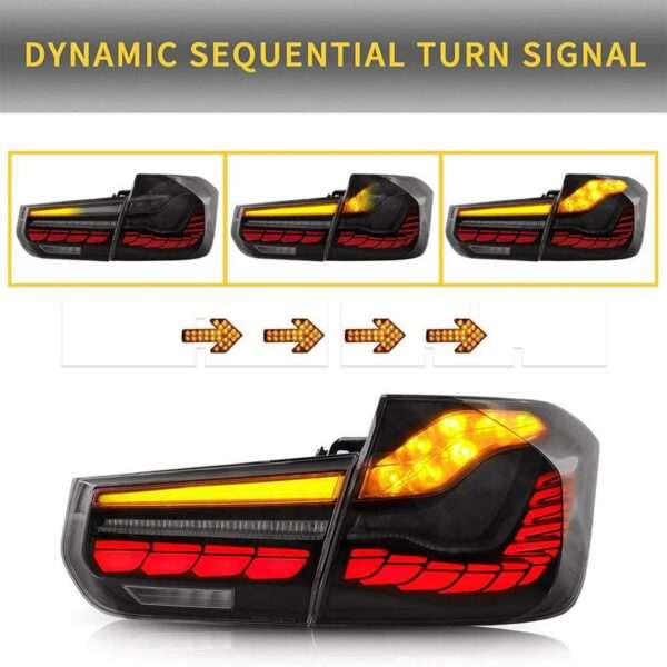 Feux ar type M4 BMW SERIE 3 F30 13-18 - FULL LED Dynamique - Image 4