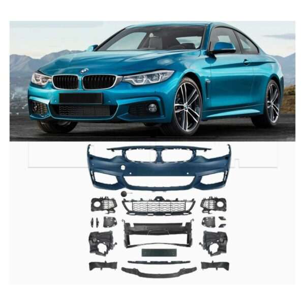 Pare-chocs av complet BMW Serie 4 F32 / F36 MTech - avec lave phares - avec PDC - Image 2
