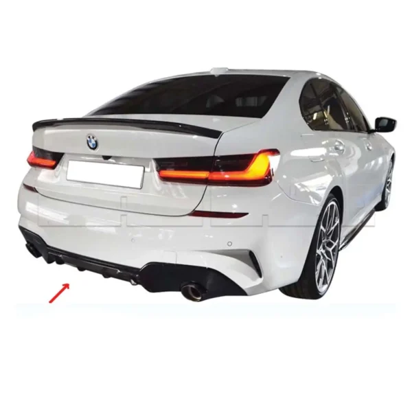 Diffuseur de pare-chocs ar BMW Serie 3 G20 MPerformance Competition - Carbone look