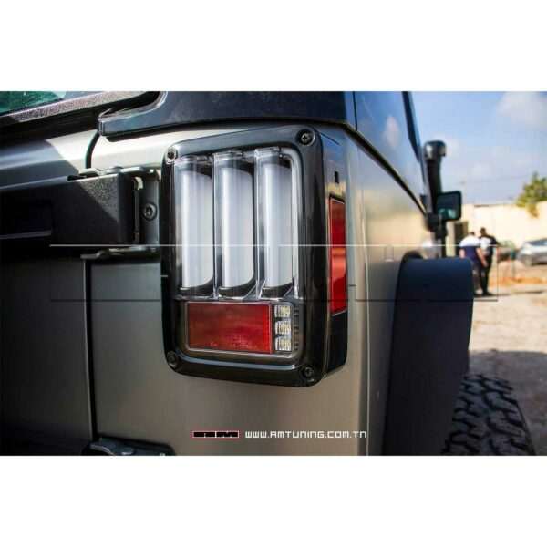 Feux ar LED Bar JEEP Wrangler JK 07-UP Fumé - Image 2