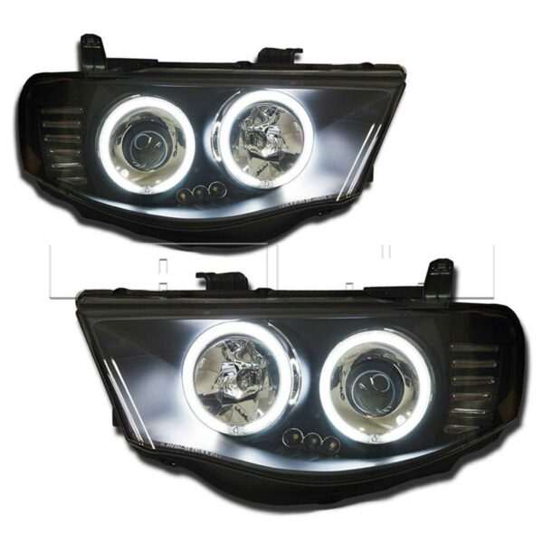 Phares av Angel Eyes CCFL Mitsubishi L200 05 - fond noir - Image 4