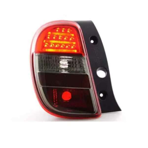 Feux ar LED Nissan Micra Rouge/Fumé