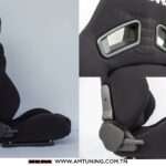 Siège baquet type Recaro tissu noir - Image 2