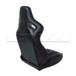 Siège baquet type Recaro similicuir noir / surpiqûres blanches - Image 2