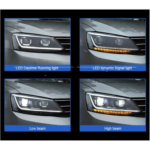 Phares av LED VW Jetta 6 11-UP - look version Xenon - Image 3