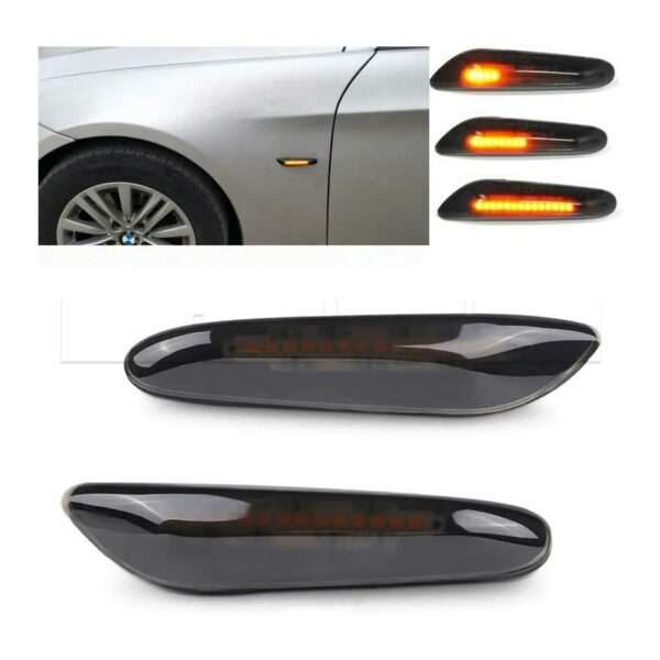 Clignotants répétiteurs LED BMW E8X/E60/E9X - Fumé - séquentiels
