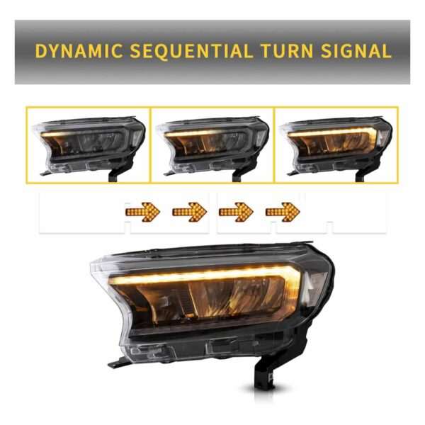 Phares av FORD RANGER 15-> FULL LED Dynamique - Image 2