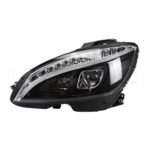 Phares av Mer. W204 PH1 look w205 - halogene - régl éléc - Cligno LED