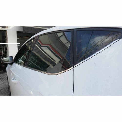 Jeu garniture vitres latérales chrome SEAT LEON III 2012- 2 Portes – 6 Pcs