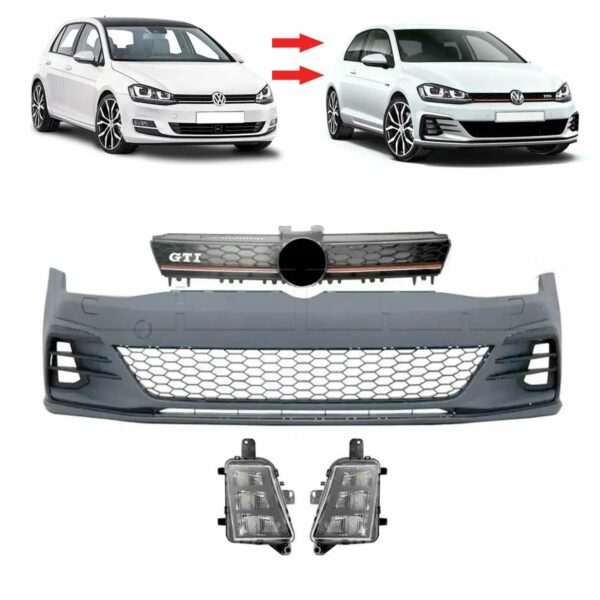 Pare-chocs av VW Golf 7 PH1 look PH2 GTI