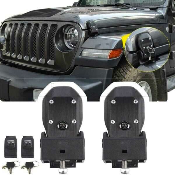 Attaches capot avec clé JEEP Wrangler JL - Image 2