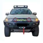Pare-chocs av acier Mitsubishi L200 06-14 sans arceau - Image 2