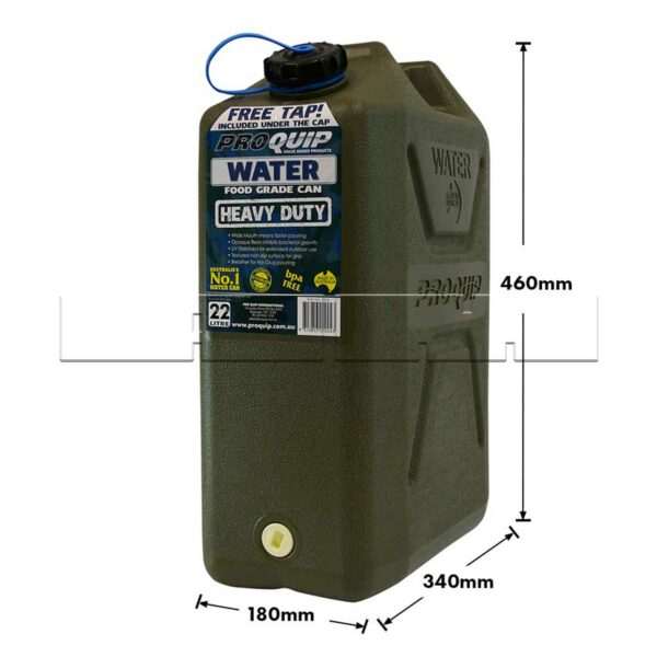 Jerry Can ARB plastique 22L - Eau - Image 2