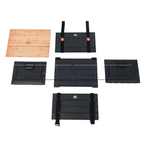 Boîte de rangement multifonction Portable WildLand - bois et alu - Image 2