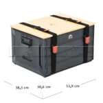Boîte de rangement multifonction Portable WildLand - bois et alu