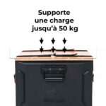 Boîte de rangement multifonction Portable WildLand - bois et alu - Image 3