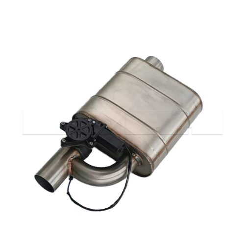 Silencieux Inox deux circuits avec Valve éléctrique 120×260/Ф63 L260 total L520