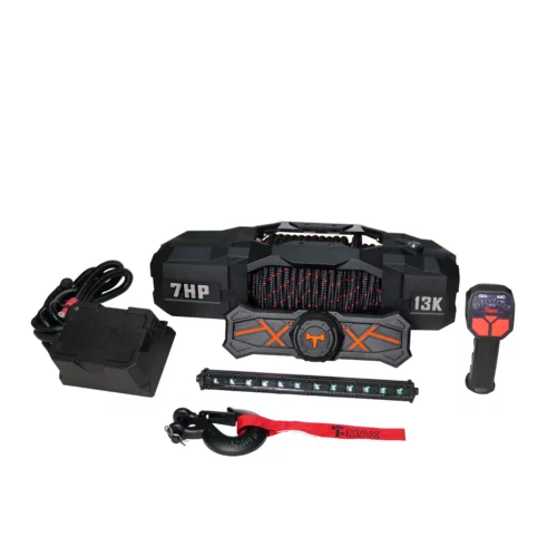 Treuil T-MAX ForceView Titan 4,5T (10000 LBS) 12V – Corde synthétique