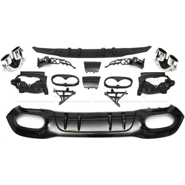Diffuseur de pare-chocs ar Mercedes Classe A W177 Hatchback A45 AMG - Image 2