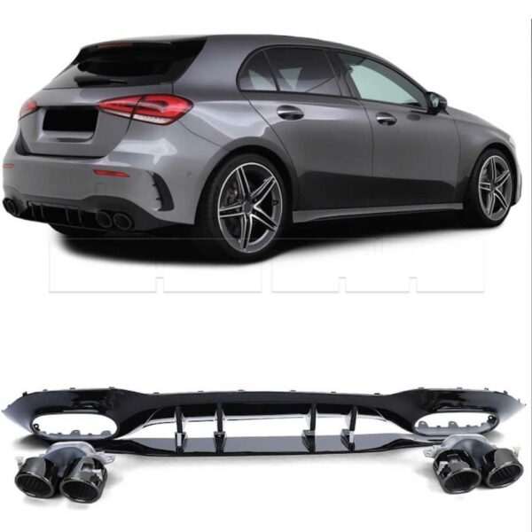 Diffuseur de pare-chocs ar Mercedes Classe A W177 Hatchback A45 AMG