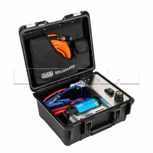 Compresseur malette BRUSHLESS ARB 130L/min avec tuyau + raccords + pinces