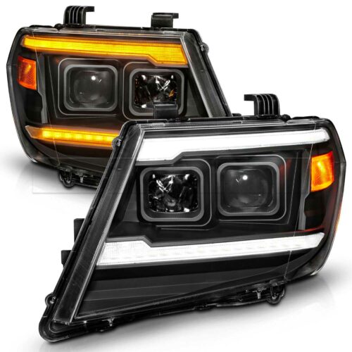 Phares av LED BAR Nissan Navara D40 PH2